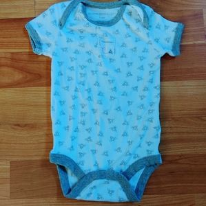 Burt's Bees Baby Gray Bees Bodysuit